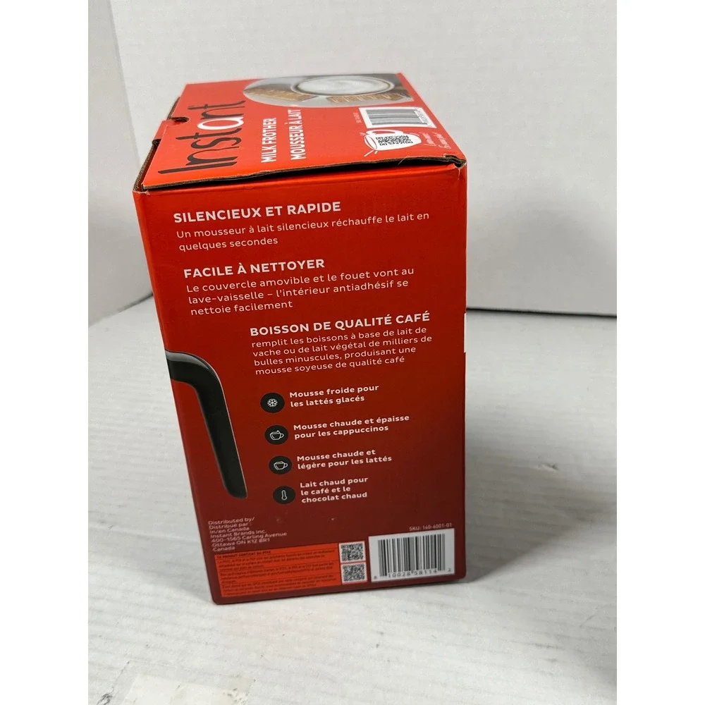 Instant Milk Frother Black‎ 4-in-1 Electric Steamer 140-6001-01 500W